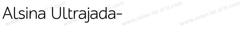 Alsina Ultrajada字体转换